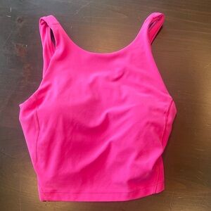 Lululemon high neck align tank in sonic pink size:2